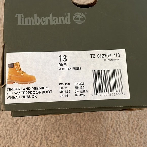 Youth Timberland Premium Size 13 - Picture 7 of 7